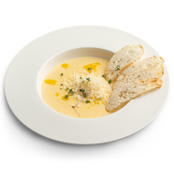 Сырный суп крем с гренками
